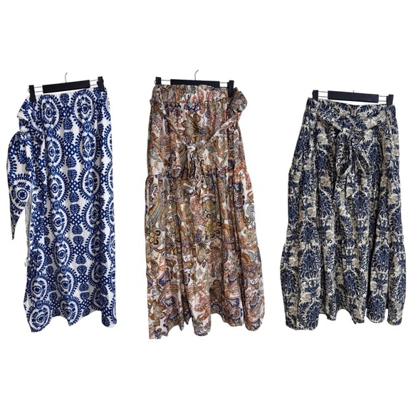 SHEIN Maxi Skirt Bundle 3X – Boho & Mediterranean Prints (Set of 3) - Picture 1 of 6